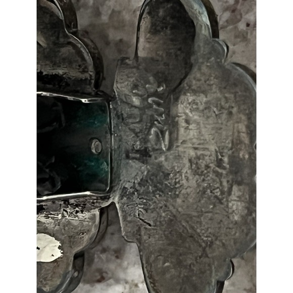 Zuni Sterling Silver Thunderbird Inlay Bolo Tie & Tips A. Dishta Large 42g 38" - Picture 6 of 8